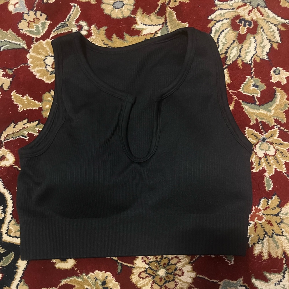 Black tank top